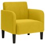 Sillón con reposabrazos terciopelo amarillo 54 cm en Sillones | Comprar online en Foru.es