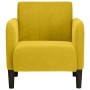 Sillón con reposabrazos terciopelo amarillo 54 cm en Sillones | Comprar online en Foru.es