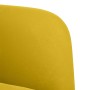 Sillón con reposabrazos terciopelo amarillo 54 cm en Sillones | Comprar online en Foru.es