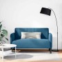 Sofá Loveseat Terciopelo Azul 109 cm en Sofás | Comprar online en Foru.es