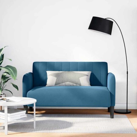 Sofá Loveseat Terciopelo Azul 109 cm en Sofás | Comprar online en Foru.es