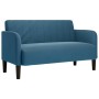 Sofá Loveseat Terciopelo Azul 109 cm en Sofás | Comprar online en Foru.es