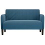 Sofá Loveseat Terciopelo Azul 109 cm en Sofás | Comprar online en Foru.es