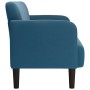 Sofá Loveseat Terciopelo Azul 109 cm en Sofás | Comprar online en Foru.es