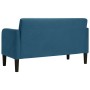 Sofá Loveseat Terciopelo Azul 109 cm en Sofás | Comprar online en Foru.es