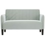 Sofá Loveseat gris claro 109 cm terciopelo en Sofás | Comprar online en Foru.es