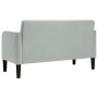 Sofá Loveseat gris claro 109 cm terciopelo en Sofás | Comprar online en Foru.es