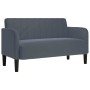 Sofá Loveseat gris oscuro 109 cm terciopelo en Sofás | Comprar online en Foru.es