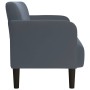 Sofá Loveseat gris oscuro 109 cm terciopelo en Sofás | Comprar online en Foru.es