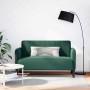 Sofá Loveseat verde oscuro 109 cm terciopelo en Sofás | Comprar online en Foru.es