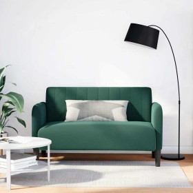 Sofá Loveseat verde oscuro 109 cm terciopelo en Sofás | Comprar online en Foru.es