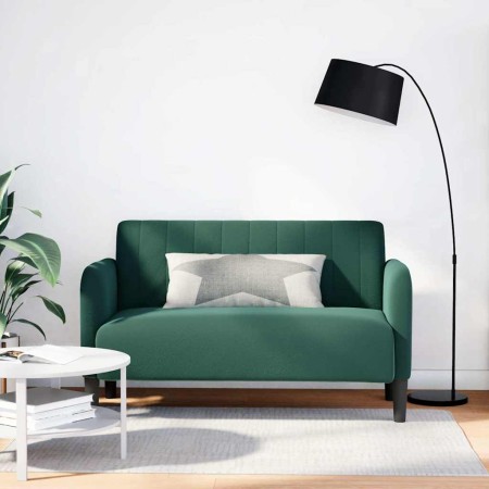 Sofá Loveseat verde oscuro 109 cm terciopelo en Sofás | Comprar online en Foru.es