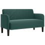 Sofá Loveseat verde oscuro 109 cm terciopelo en Sofás | Comprar online en Foru.es