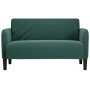 Sofá Loveseat verde oscuro 109 cm terciopelo en Sofás | Comprar online en Foru.es