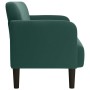 Sofá Loveseat verde oscuro 109 cm terciopelo en Sofás | Comprar online en Foru.es