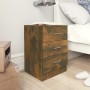 Mesitas de noche 2 uds contrachapado roble ahumado 38x35x56 cm de vidaXL, Mesitas de noche - Ref: Foro24-815322, Precio: 65,8...