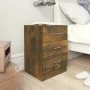 Mesitas de noche 2 uds contrachapado roble ahumado 38x35x56 cm de vidaXL, Mesitas de noche - Ref: Foro24-815322, Precio: 65,1...