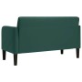 Sofá Loveseat verde oscuro 109 cm terciopelo en Sofás | Comprar online en Foru.es