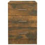 Mesitas de noche 2 uds contrachapado roble ahumado 38x35x56 cm de vidaXL, Mesitas de noche - Ref: Foro24-815322, Precio: 65,8...