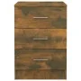 Mesitas de noche 2 uds contrachapado roble ahumado 38x35x56 cm de vidaXL, Mesitas de noche - Ref: Foro24-815322, Precio: 65,1...