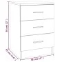 Mesitas de noche 2 uds contrachapado roble ahumado 38x35x56 cm de vidaXL, Mesitas de noche - Ref: Foro24-815322, Precio: 65,1...