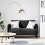 Sofá Loveseat Terciopelo Negro 109 cm en Sofás | Comprar online en Foru.es