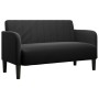 Sofá Loveseat Terciopelo Negro 109 cm en Sofás | Comprar online en Foru.es