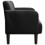 Sofá Loveseat Terciopelo Negro 109 cm en Sofás | Comprar online en Foru.es