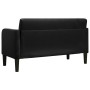 Sofá Loveseat Terciopelo Negro 109 cm en Sofás | Comprar online en Foru.es