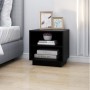 Mesitas de noche 2 uds madera maciza de pino negro 40x34x40 cm de vidaXL, Mesitas de noche - Ref: Foro24-813334, Precio: 43,7...