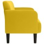 Sofá Loveseat terciopelo amarillo 109 cm en Sofás | Comprar online en Foru.es