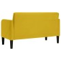 Sofá Loveseat terciopelo amarillo 109 cm en Sofás | Comprar online en Foru.es