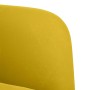 Sofá Loveseat terciopelo amarillo 109 cm en Sofás | Comprar online en Foru.es