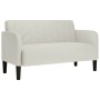 Sofá Loveseat terciopelo crema 109 cm en Sofás | Comprar online en Foru.es