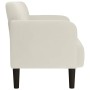Sofá Loveseat terciopelo crema 109 cm en Sofás | Comprar online en Foru.es
