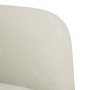 Sofá Loveseat terciopelo crema 109 cm en Sofás | Comprar online en Foru.es