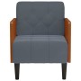 Sillón con reposabrazos Terciopelo Gris Oscuro 55 cm en Sillones | Comprar online en Foru.es
