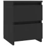 Mesita de noche aglomerado negra 30x30x40 cm de vidaXL, Mesitas de noche - Ref: Foro24-800515, Precio: 39,42 €, Descuento: %