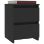 Mesita de noche aglomerado negra 30x30x40 cm de vidaXL, Mesitas de noche - Ref: Foro24-800515, Precio: 39,42 €, Descuento: %
