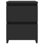 Mesita de noche aglomerado negra 30x30x40 cm de vidaXL, Mesitas de noche - Ref: Foro24-800515, Precio: 39,42 €, Descuento: %