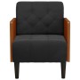 Sillón con reposabrazos Terciopelo negro 55 cm en Sillones | Comprar online en Foru.es