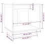 Nachttische 2 Stk. massives Kiefernholz schwarz 40x30x40 cm von vidaXL, Nachttische - Ref: Foro24-813344, Preis: 44,41 €, Rab...