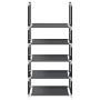 Zapatero 5 niveles negro 44x28x94 cm tejido no tejido en Zapateros y organizadores de calzado | Comprar online en Foru.es