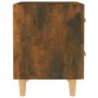 Mesitas de noche 2 unidades color roble ahumado 40x35x47,5 cm de vidaXL, Mesitas de noche - Ref: Foro24-817286, Precio: 57,50...