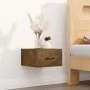 Mesita de noche de pared roble ahumado 35x35x20 cm de vidaXL, Mesitas de noche - Ref: Foro24-817579, Precio: 29,46 €, Descuen...