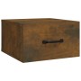 Mesita de noche de pared roble ahumado 35x35x20 cm de vidaXL, Mesitas de noche - Ref: Foro24-817579, Precio: 29,80 €, Descuen...