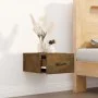 Mesita de noche de pared roble ahumado 35x35x20 cm de vidaXL, Mesitas de noche - Ref: Foro24-817579, Precio: 29,46 €, Descuen...