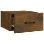 Mesita de noche de pared roble ahumado 35x35x20 cm de vidaXL, Mesitas de noche - Ref: Foro24-817579, Precio: 29,46 €, Descuen...