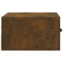 Mesita de noche de pared roble ahumado 35x35x20 cm de vidaXL, Mesitas de noche - Ref: Foro24-817579, Precio: 29,80 €, Descuen...