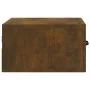 Mesita de noche de pared roble ahumado 35x35x20 cm de vidaXL, Mesitas de noche - Ref: Foro24-817579, Precio: 29,46 €, Descuen...